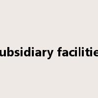subsidiary facilities是什么意思