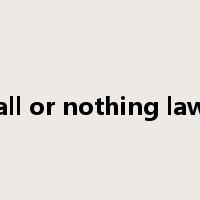 all or nothing law是什么意思