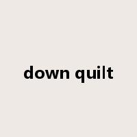 down quilt是什么意思