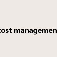 cost management是什么意思