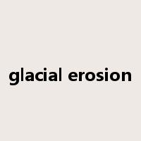 glacial erosion是什么意思