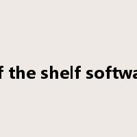 off the shelf software是什么意思