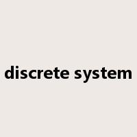 discrete system是什么意思