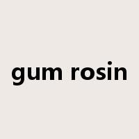 gum rosin是什么意思