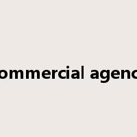 commercial agency是什么意思