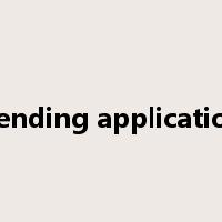 pending application是什么意思