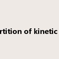 equipartition of kinetic energy是什么意思