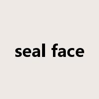 seal face是什么意思