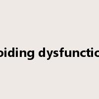 voiding dysfunction是什么意思