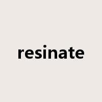 resinate是什么意思