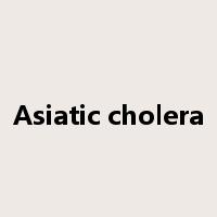 Asiatic cholera是什么意思