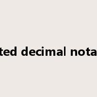 Dotted decimal notation是什么意思