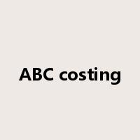 ABC costing是什么意思