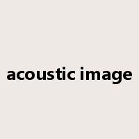 acoustic image是什么意思