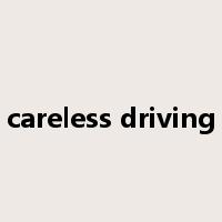 careless driving是什么意思