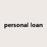 personal loan是什么意思