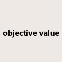 objective value是什么意思