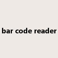 bar code reader是什么意思
