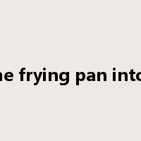 out of the frying pan into the fire是什么意思