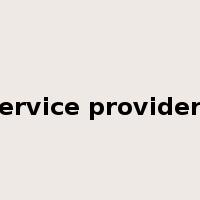 service providers是什么意思