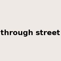 through street是什么意思