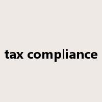 tax compliance是什么意思