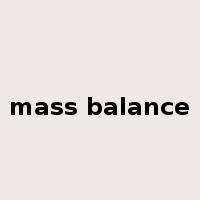 mass balance是什么意思