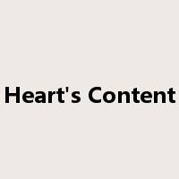 Heart's Content是什么意思