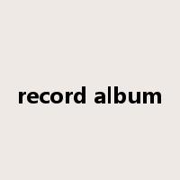 record album是什么意思