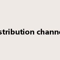 distribution channels是什么意思
