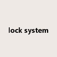 lock system是什么意思