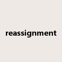 reassignment是什么意思
