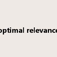 optimal relevance是什么意思