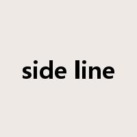 side line是什么意思