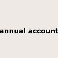 annual account是什么意思