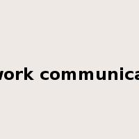 network communication是什么意思