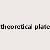 theoretical plate是什么意思