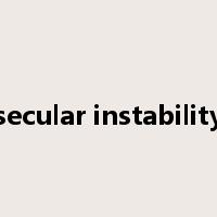secular instability是什么意思