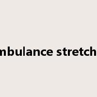 ambulance stretcher是什么意思