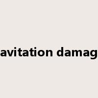 cavitation damage是什么意思