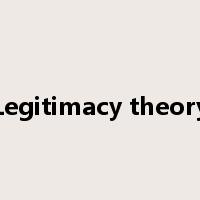 Legitimacy theory是什么意思