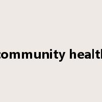 community health是什么意思