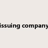 issuing company是什么意思