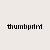thumbprint是什么意思