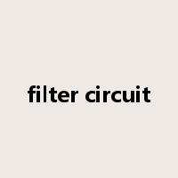 filter circuit是什么意思