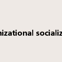 organizational socialization是什么意思