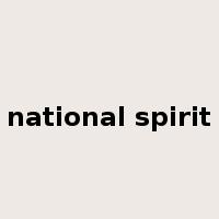 national spirit是什么意思