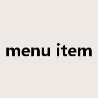 menu item是什么意思