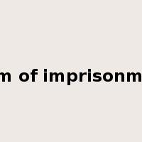 term of imprisonment是什么意思