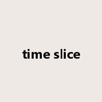 time slice是什么意思
